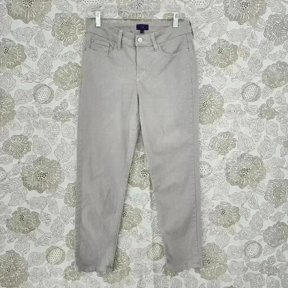NYDJ Ankle Stretch Gray Women's Jeans 4 - Picture 1 of 7